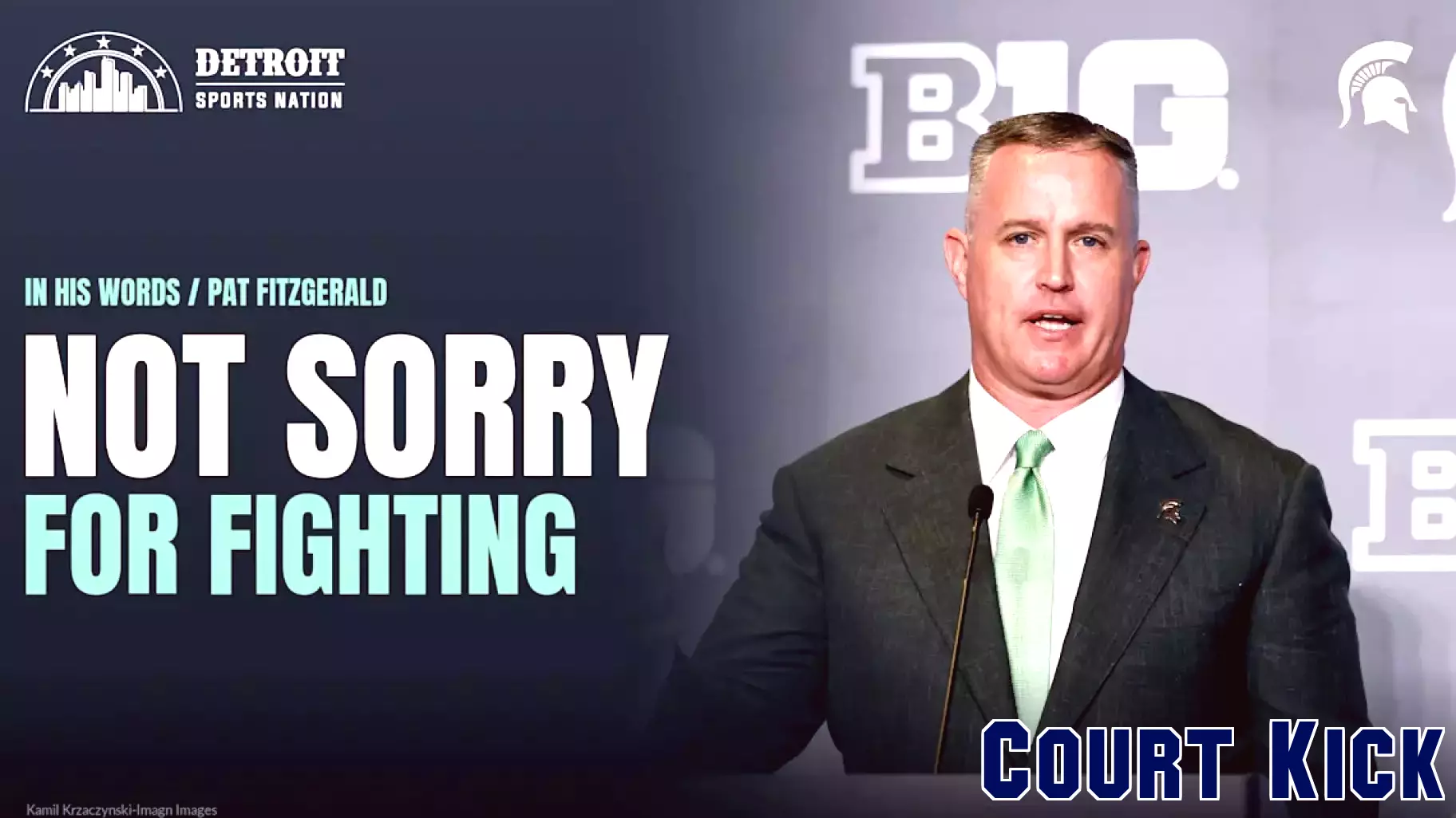 Fitzgerald Stands Firm After Michigan State Loss