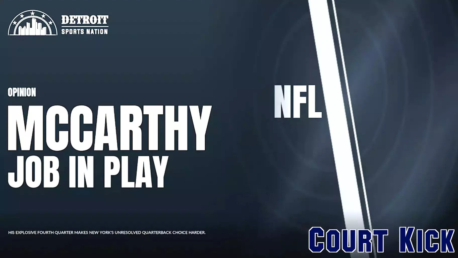 McCarthy's 243-Yard Outing Shakes Up Giants' Quarterback Room
